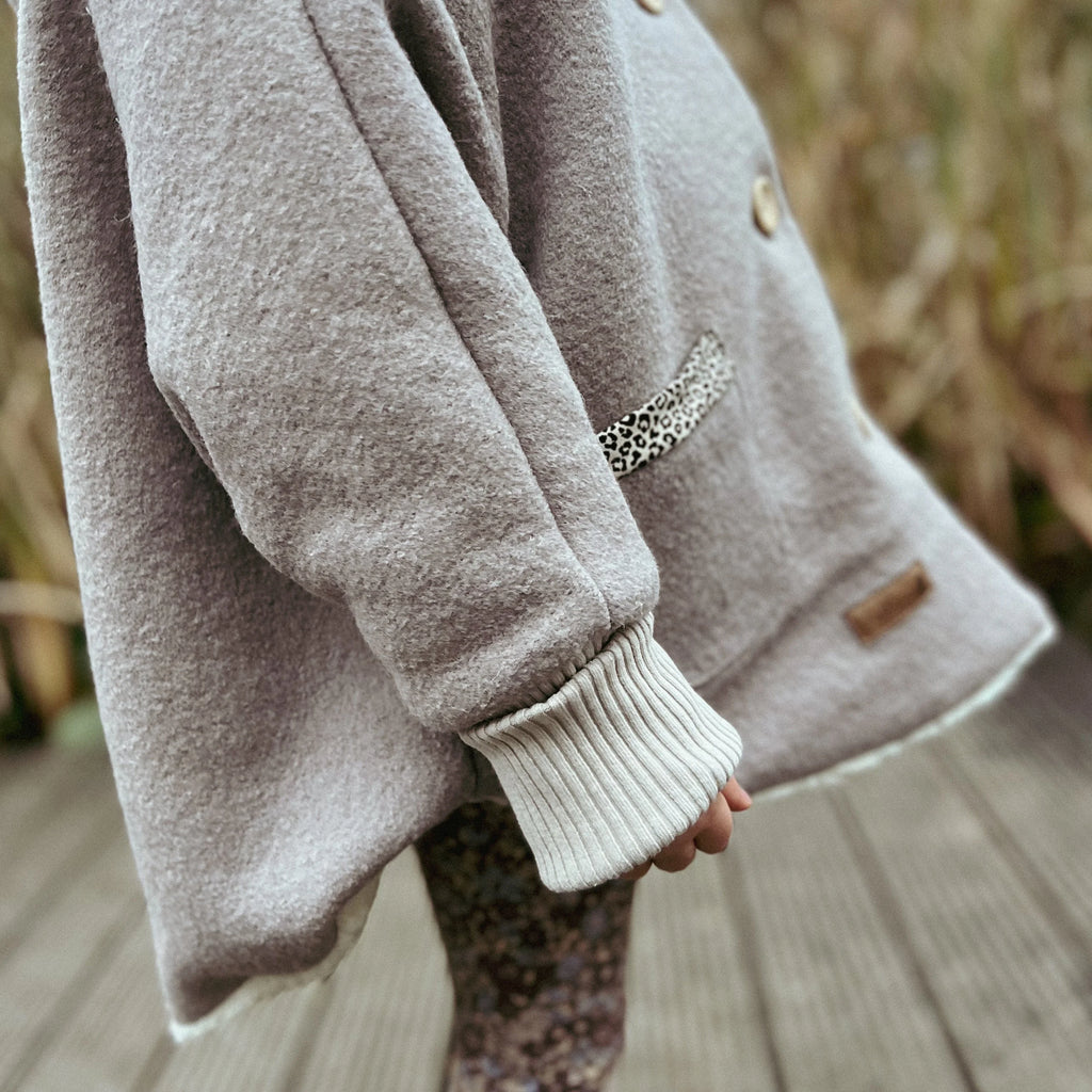 DIY Walkjacke Oversized  mit Teddyfell