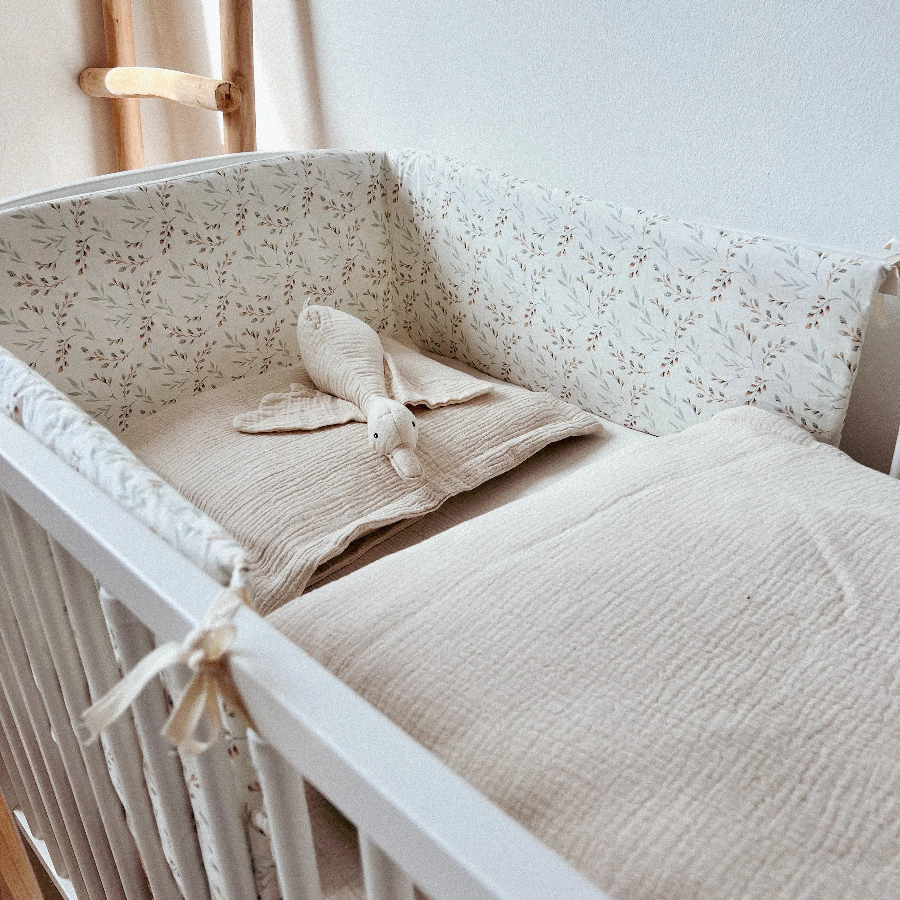 BABYBETTUMRANDUNG WEIDENKÄTZCHEN