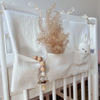BABYBETTORGANIZER MUSSELIN CREME