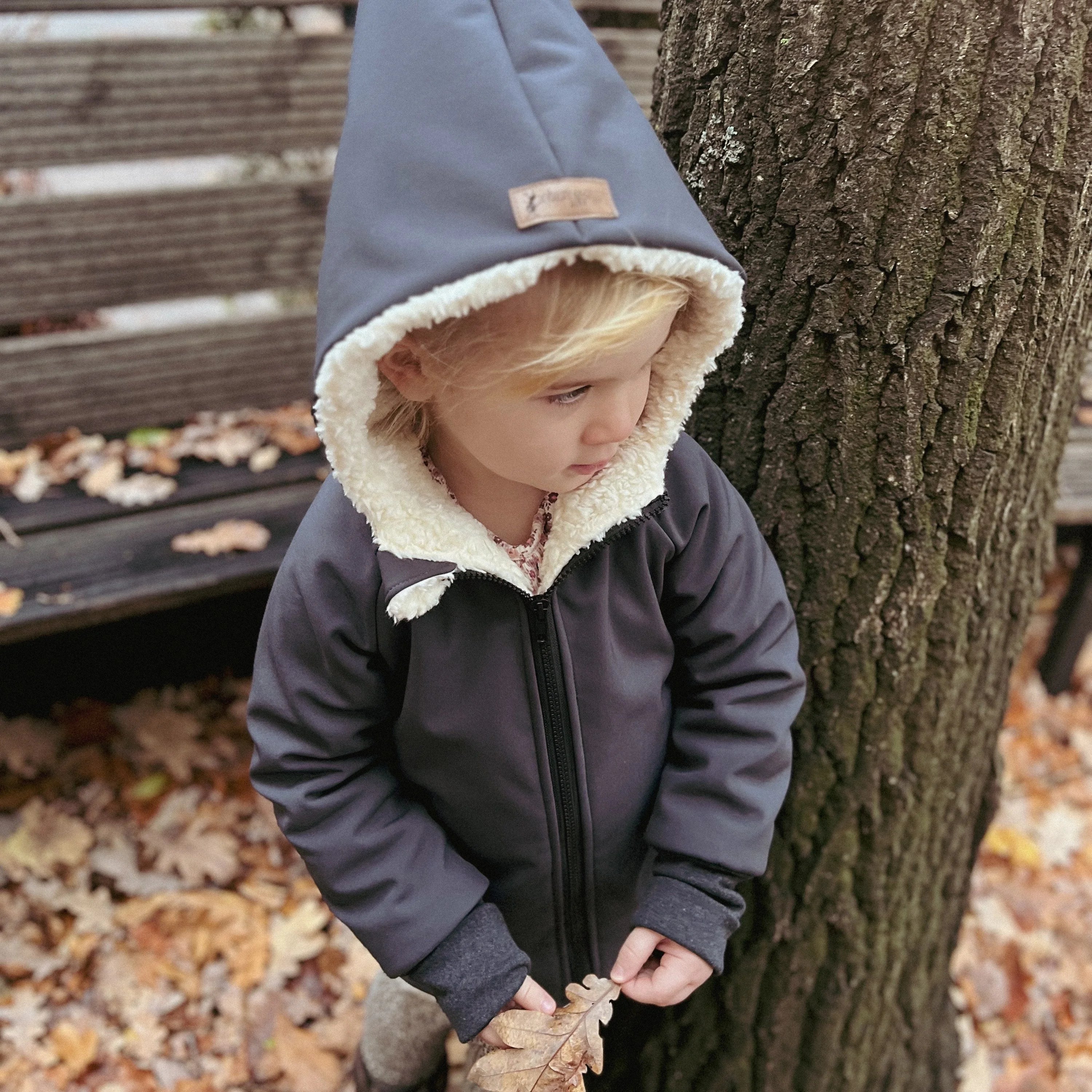Softshelljacke mit Teddyfell gefüttert