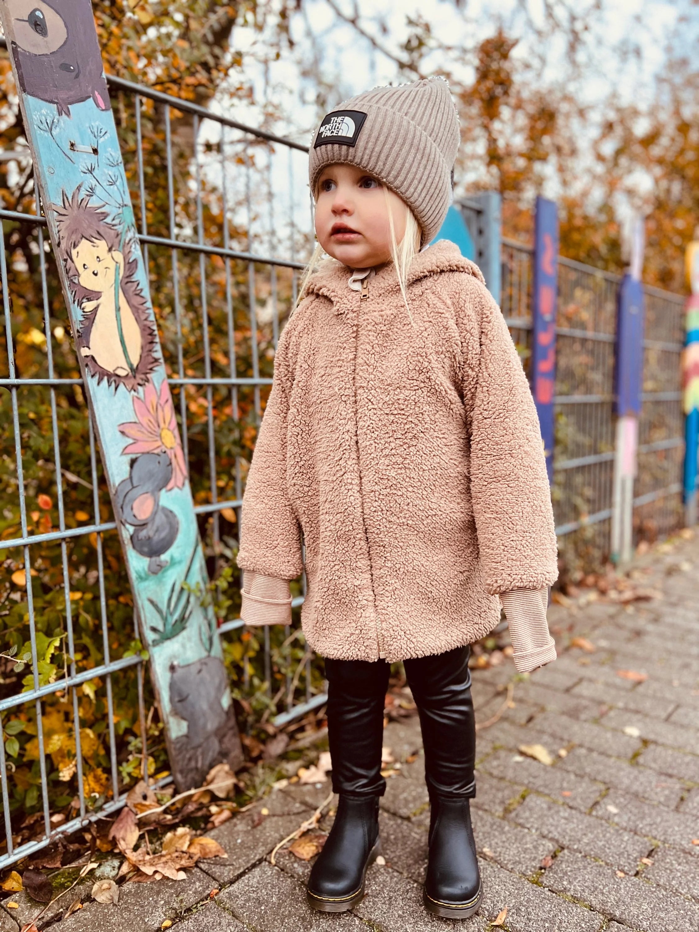 Teddyjacke beige/Musselin