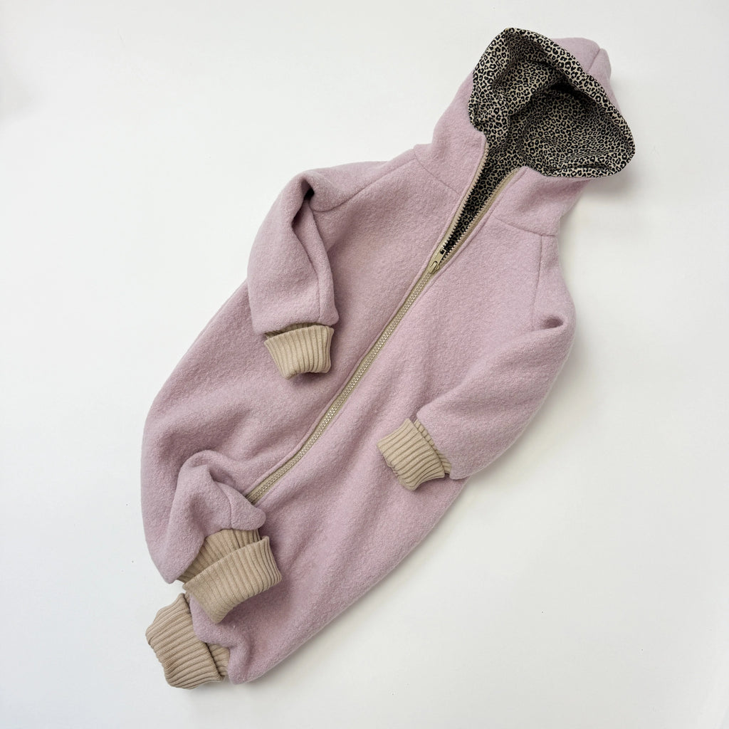 Walkoverall, Winteroverall Beige oder Rosa Leo