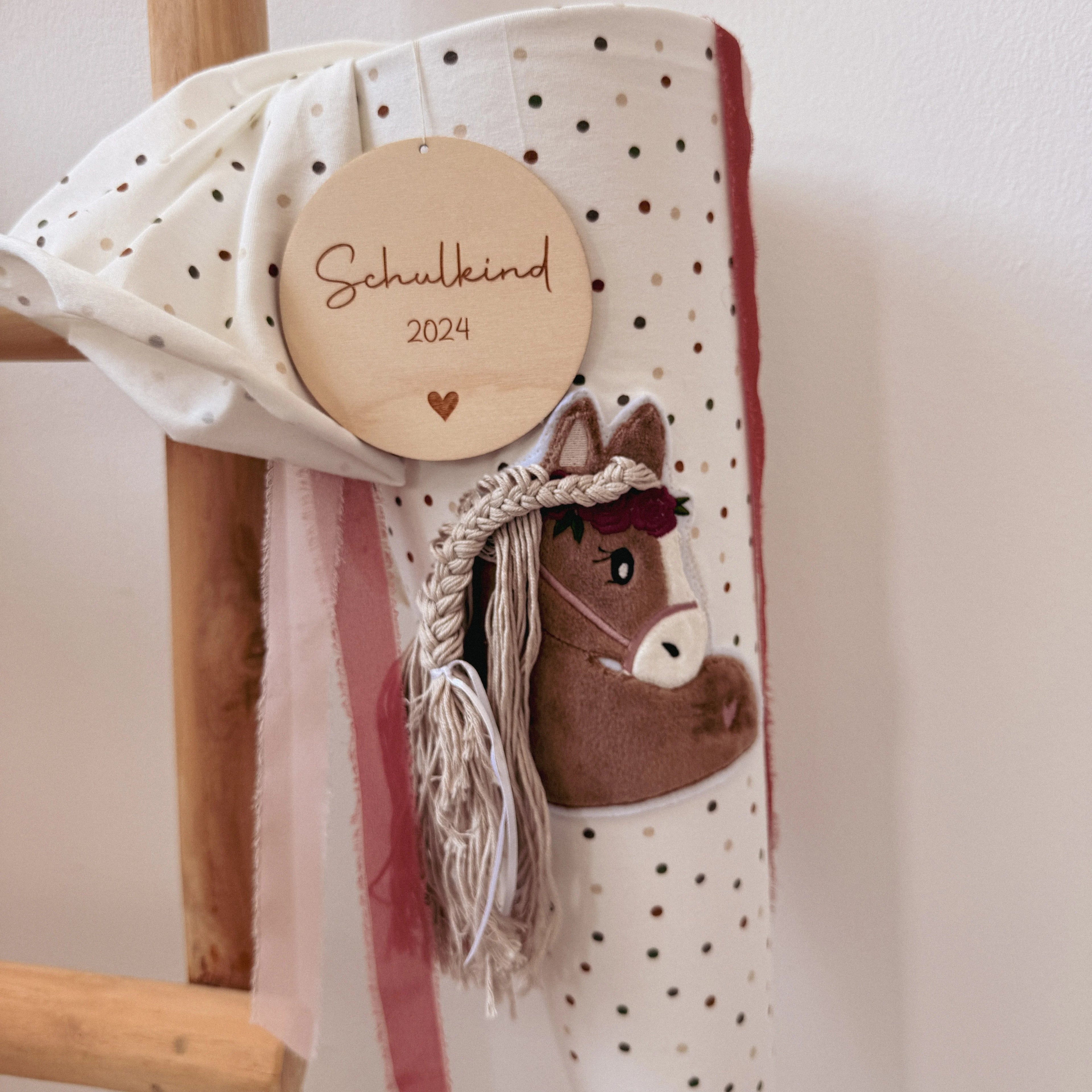 SCHULTÜTE PFERD BUNTE PUNKTE