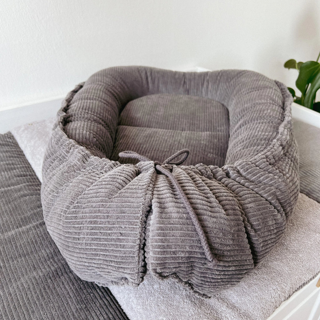 Nestchen Cord grau