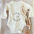Babybody "mitten ins Herz" aus Biobaumwolle mit Wunschnamen