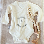 Babybody "mitten ins Herz" aus Biobaumwolle mit Wunschnamen