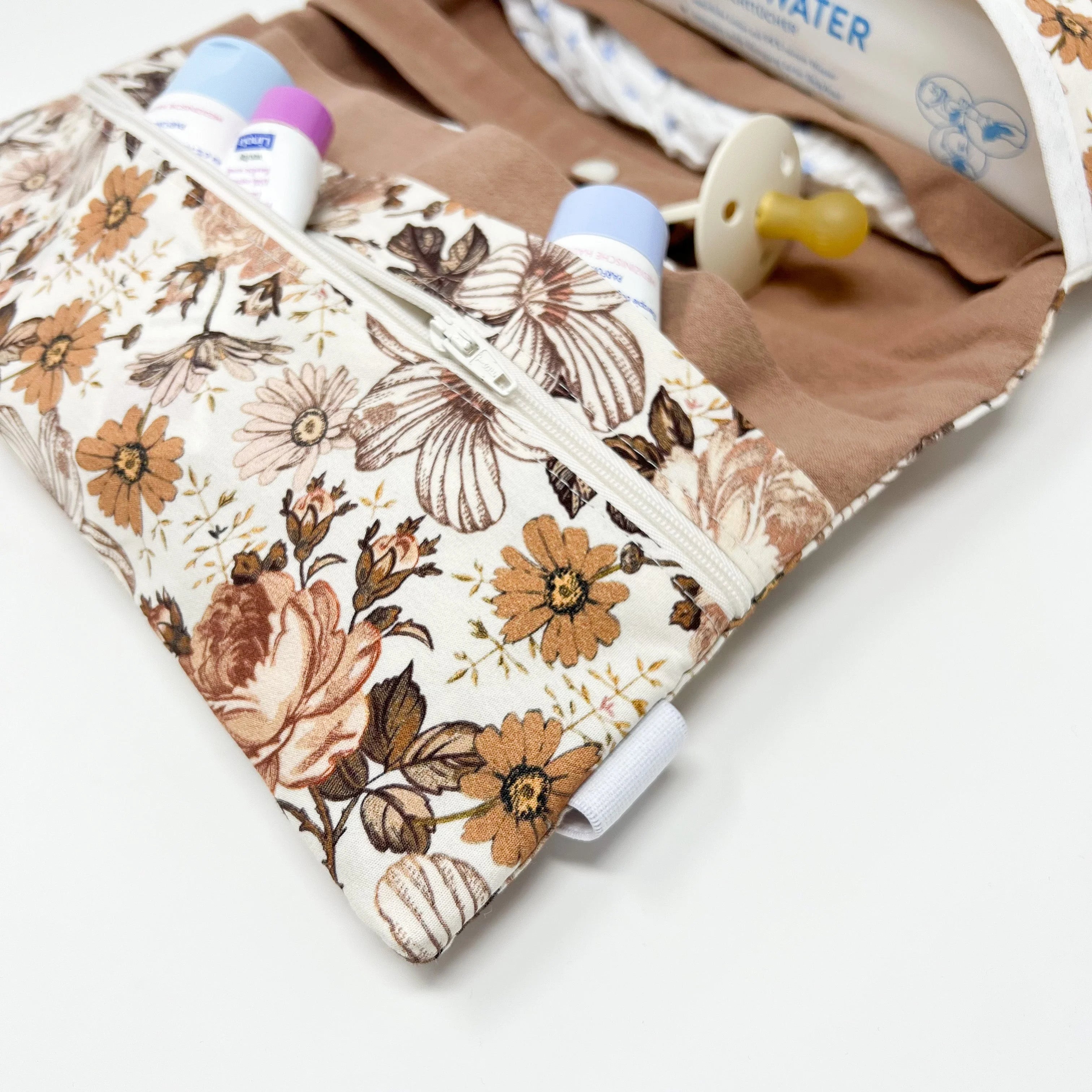 Wickeltasche Windeltasche flower retro