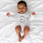 Babybody "mitten ins Herz" aus Biobaumwolle mit Wunschnamen