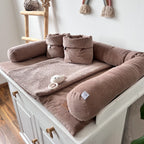 Bettschlange, Wickeltischumrandung Cord taupe