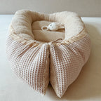 Nestchen Waffelpiqué beige