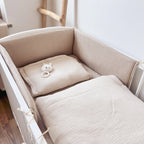 BABYBETTUMRANDUNG WAFFELPIQUE BEIGE