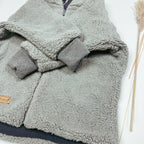 Teddyjacke grau/Musselin