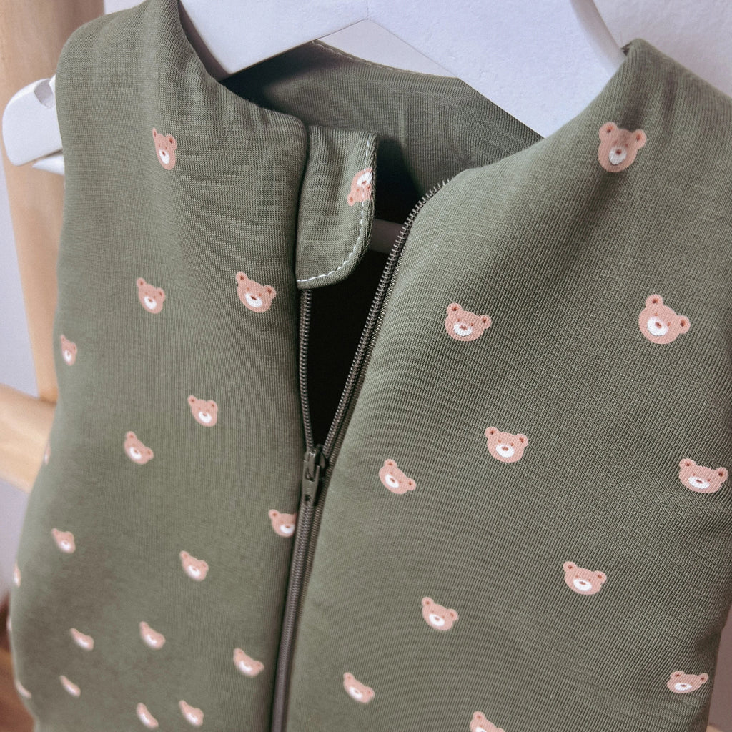 BABY WINTERSCHLAFSACK GRÜN BÄRCHEN