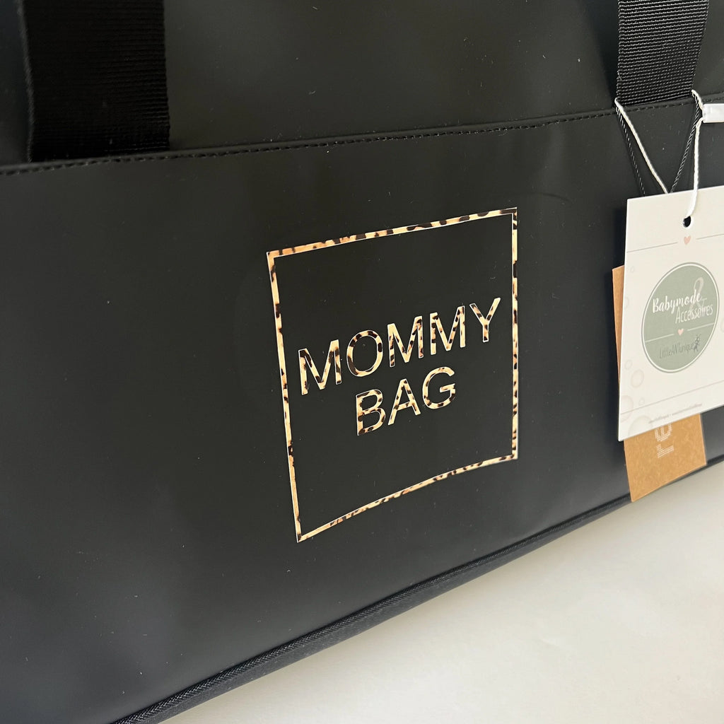Weekender/Kliniktasche MOMMY BAG  Schwarz -Wasserabweisend