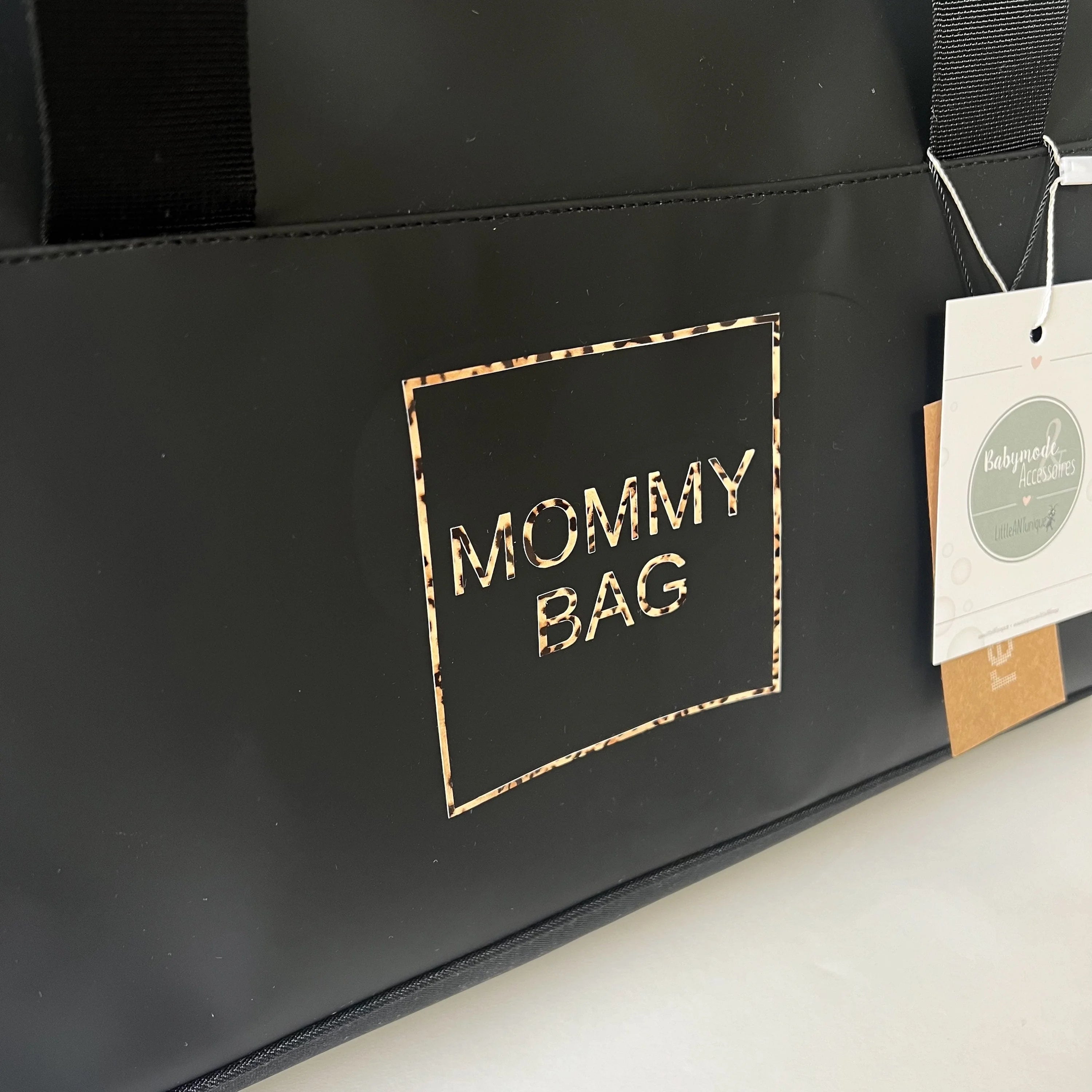 Weekender/Kliniktasche MOMMY BAG  Schwarz -Wasserabweisend