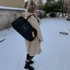 Weekender/Kliniktasche MOMMY BAG  Schwarz -Wasserabweisend