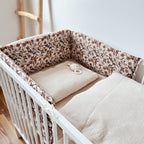 BABYBETTUMRANDUNG RETRO FLOWERS