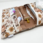 Wickeltasche Windeltasche flower retro