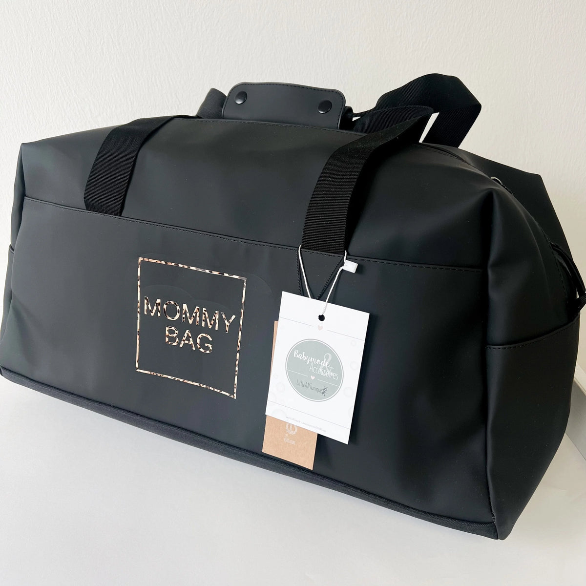 Weekender/Kliniktasche MOMMY BAG  Schwarz -Wasserabweisend