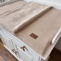 WICKELTISCHAUFLAGE WAFFELPIQUE BEIGE