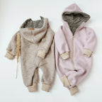 Walkoverall, Winteroverall Beige oder Rosa Leo