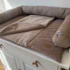 WICKELTISCHAUFLAGE CORD TAUPE