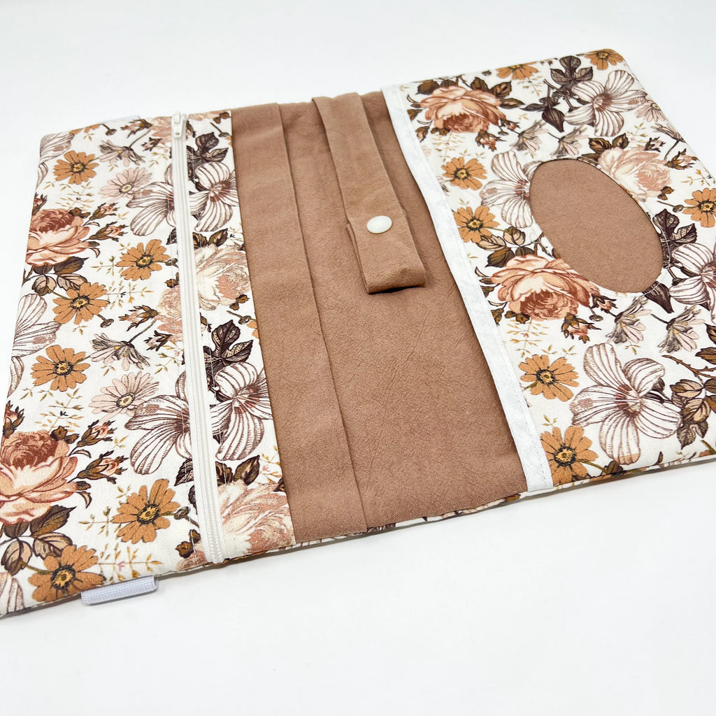 Wickeltasche Windeltasche flower retro