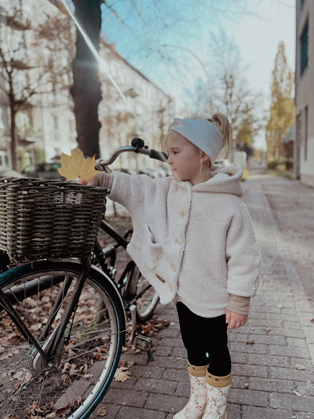 Teddyjacke Oversized, gefüttert mit Teddyfell aus 100% Baumwolle hellbeige