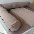WICKELTISCHAUFLAGE CORD TAUPE