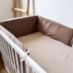 BABYBETTUMRANDUNG CORD TAUPE
