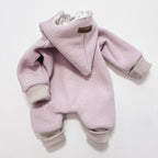 Walkoverall, Winteroverall in rosa/ innen Weidenkätzchen