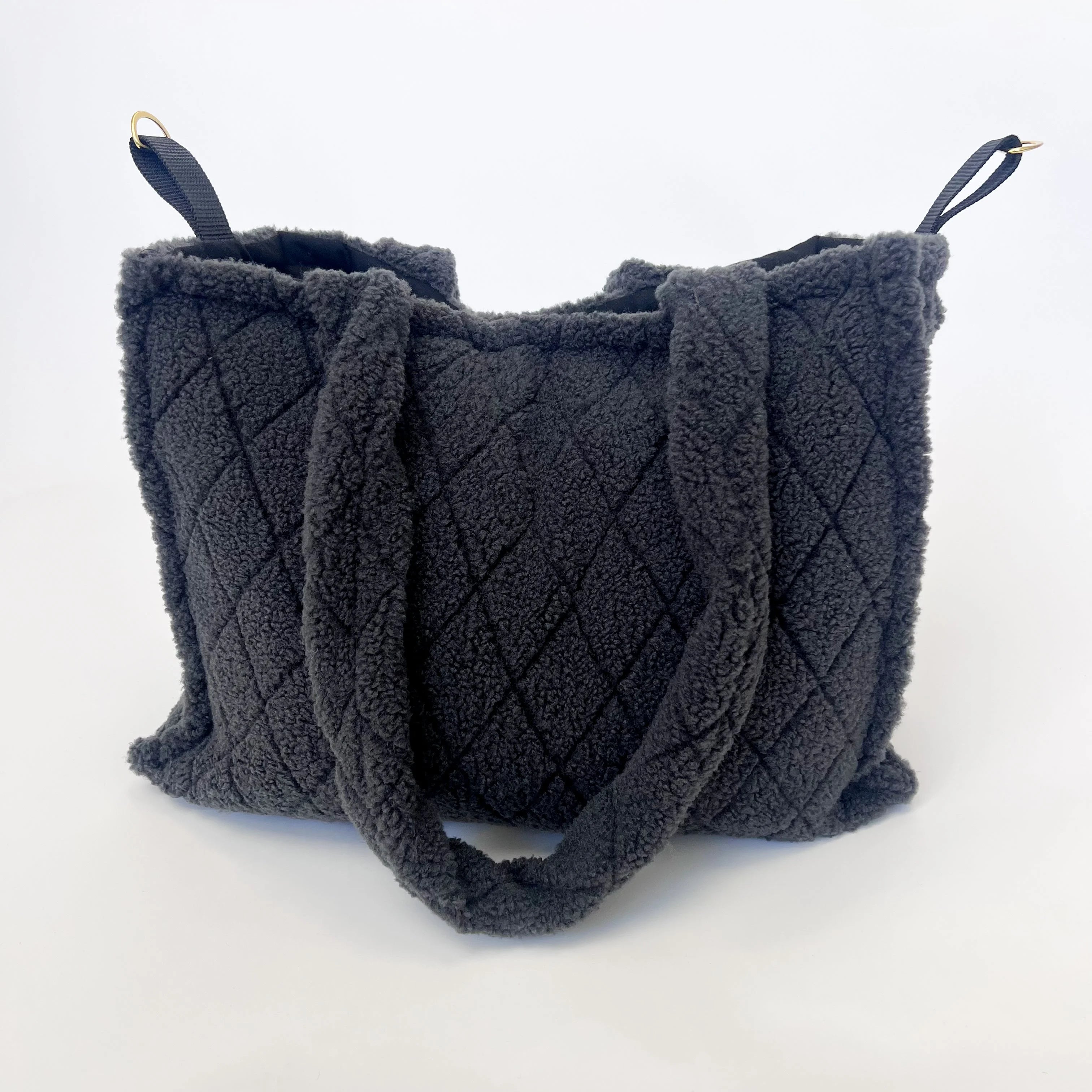 Wickeltasche I Shopper I Teddy schwarz I Mommy Bag