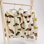 Teddyjacke Birnen  Winterjacke Teddy  Wintermantel Teddy