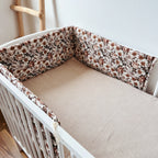 BABYBETTUMRANDUNG RETRO FLOWERS