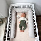 Bettschlange, Wickeltischumrandung Cord beige