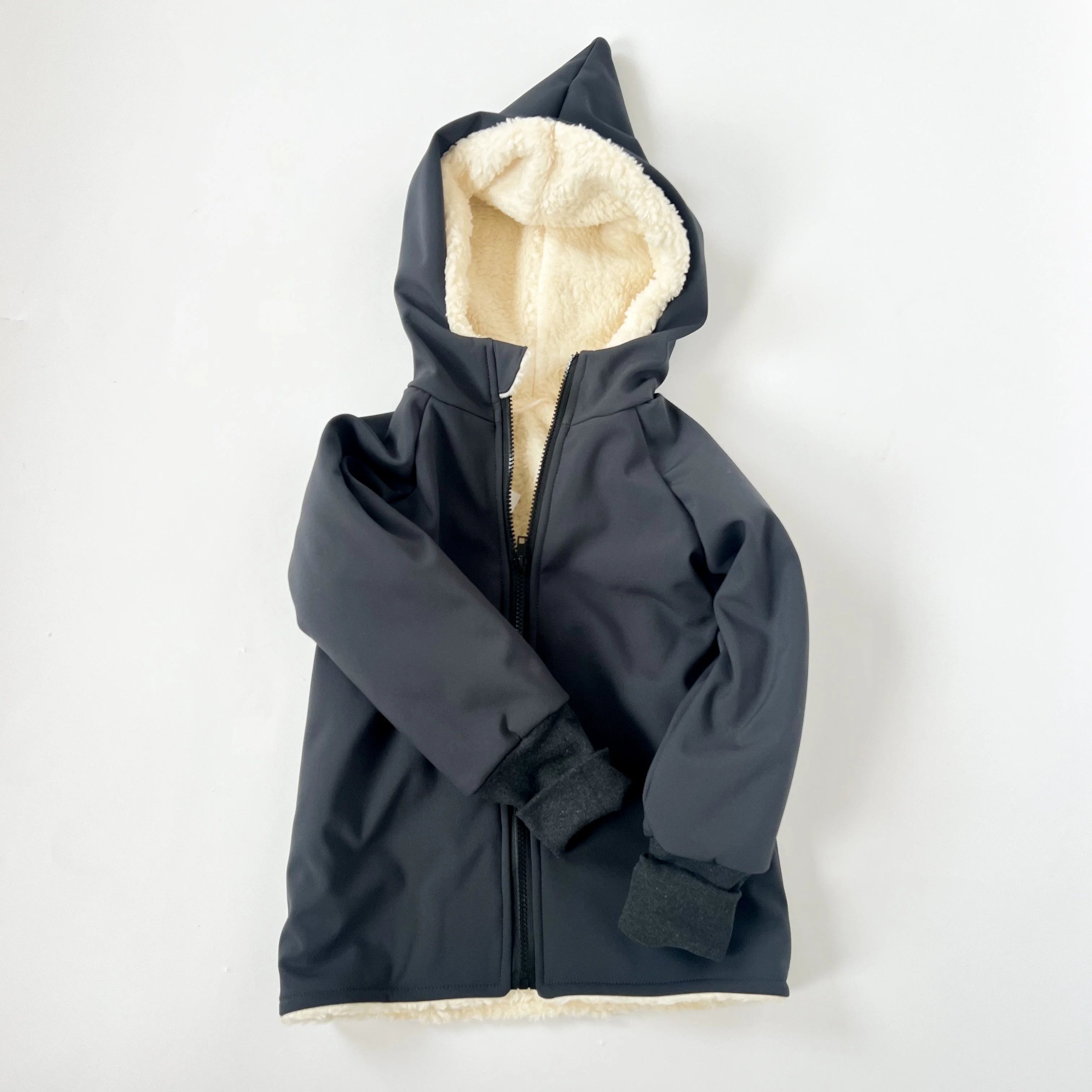 Softshelljacke mit Teddyfell gefüttert