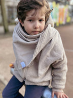 Halstuch, Spucktuch, Schnuffeltuch Musselin beige