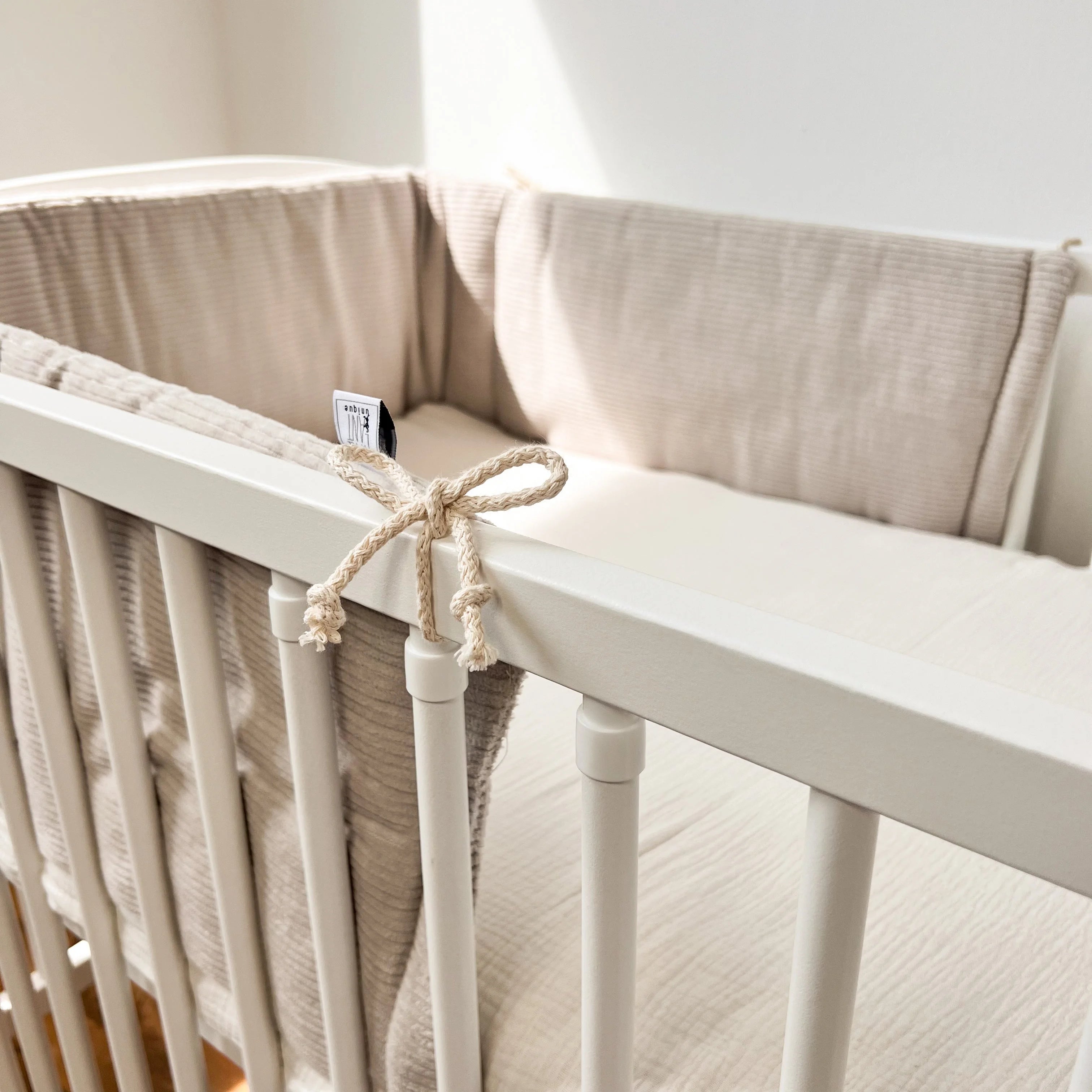 BABYBETTUMRANDUNG CORD BEIGE