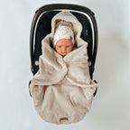 Einschlagdecke Cord/Teddy beige
