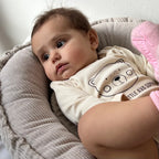 Babybody Bärchen aus Biobaumwolle mit Wunschnamen