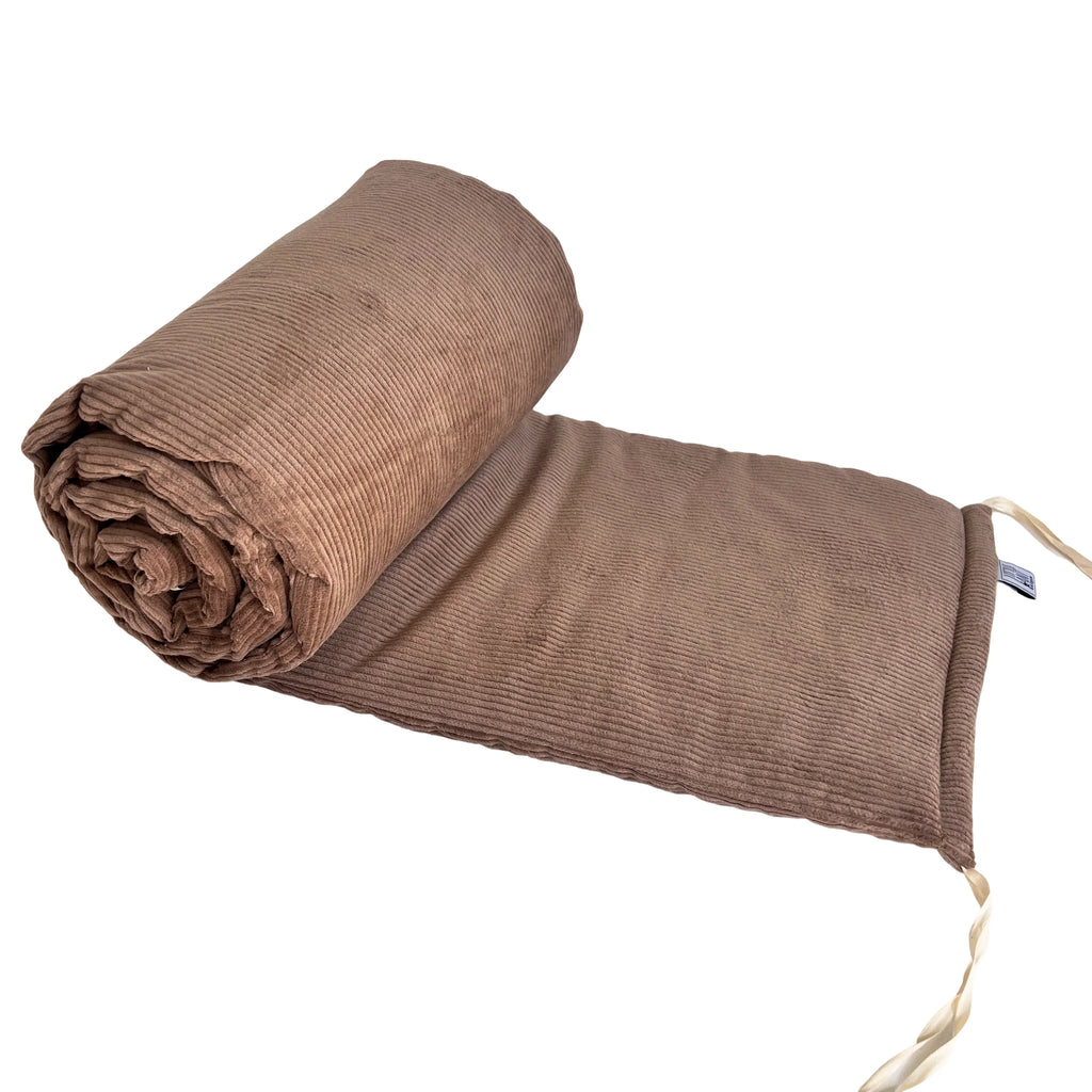 BABYBETTUMRANDUNG CORD TAUPE
