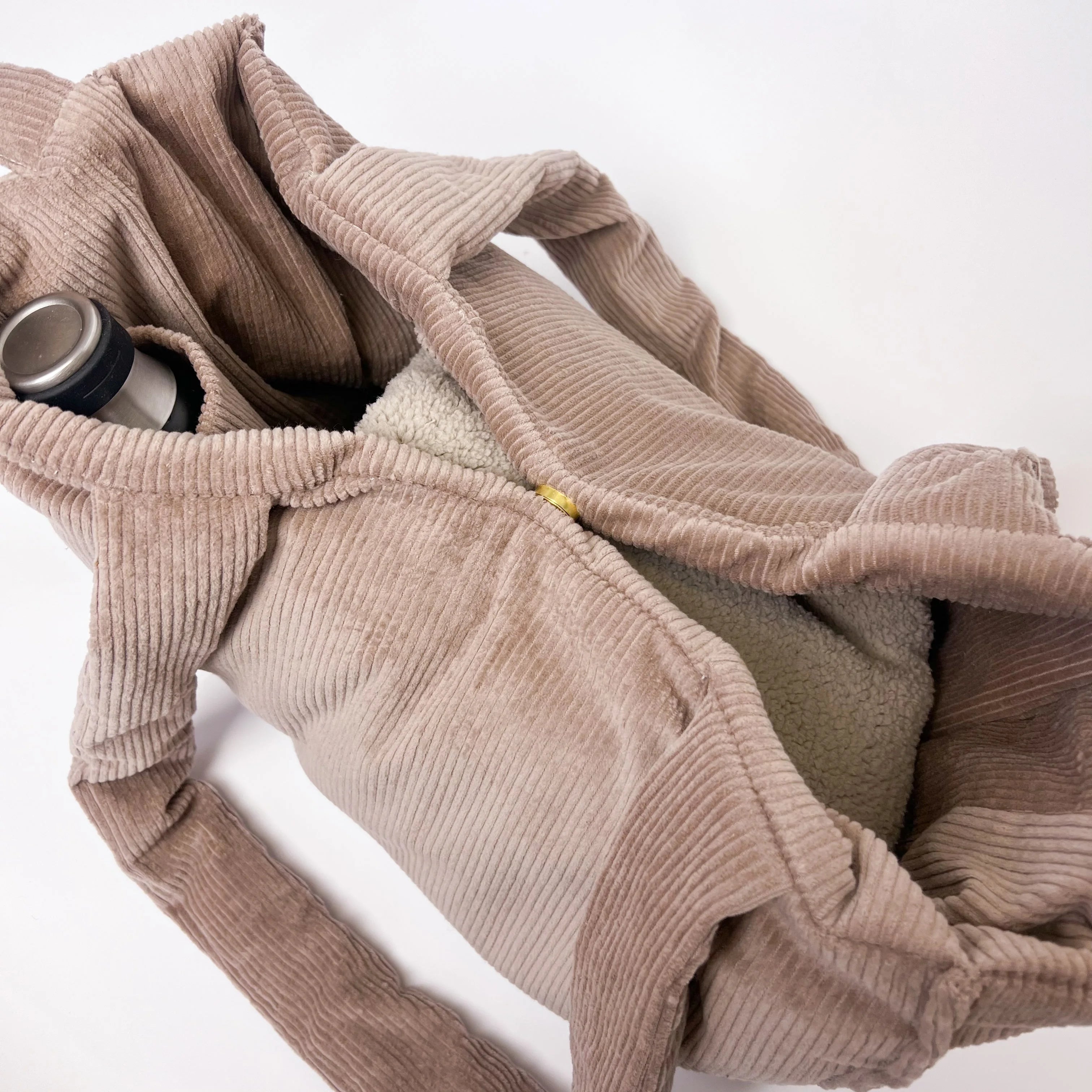 Wickeltasche I Shopper I Cord taupe I Mommy Bag