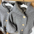 Walkjacke Oversized grau leo