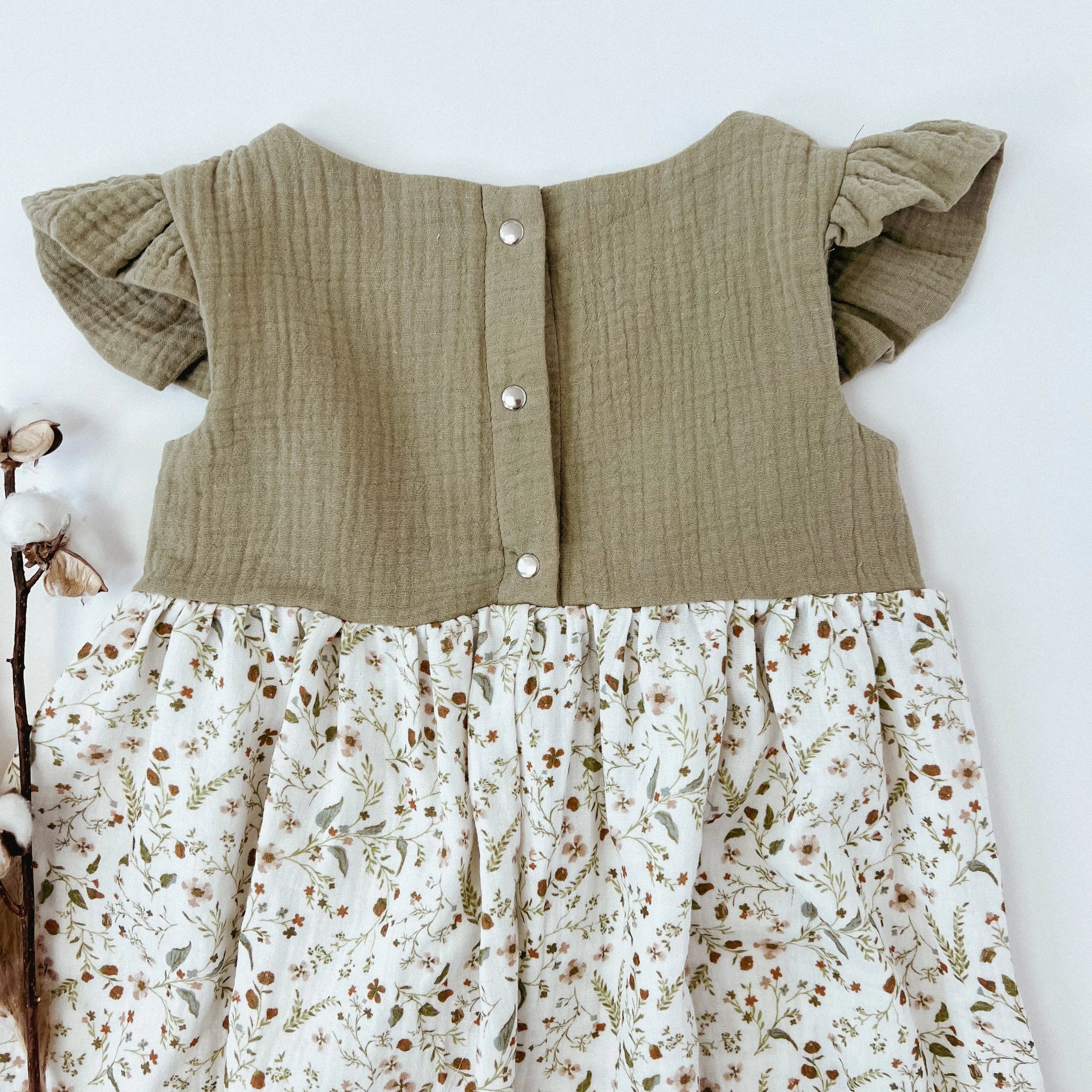 Kleid Baumwoll-Musselin Wildblume