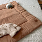 Krabbeldecke Laufgittereinlage Cord Camel