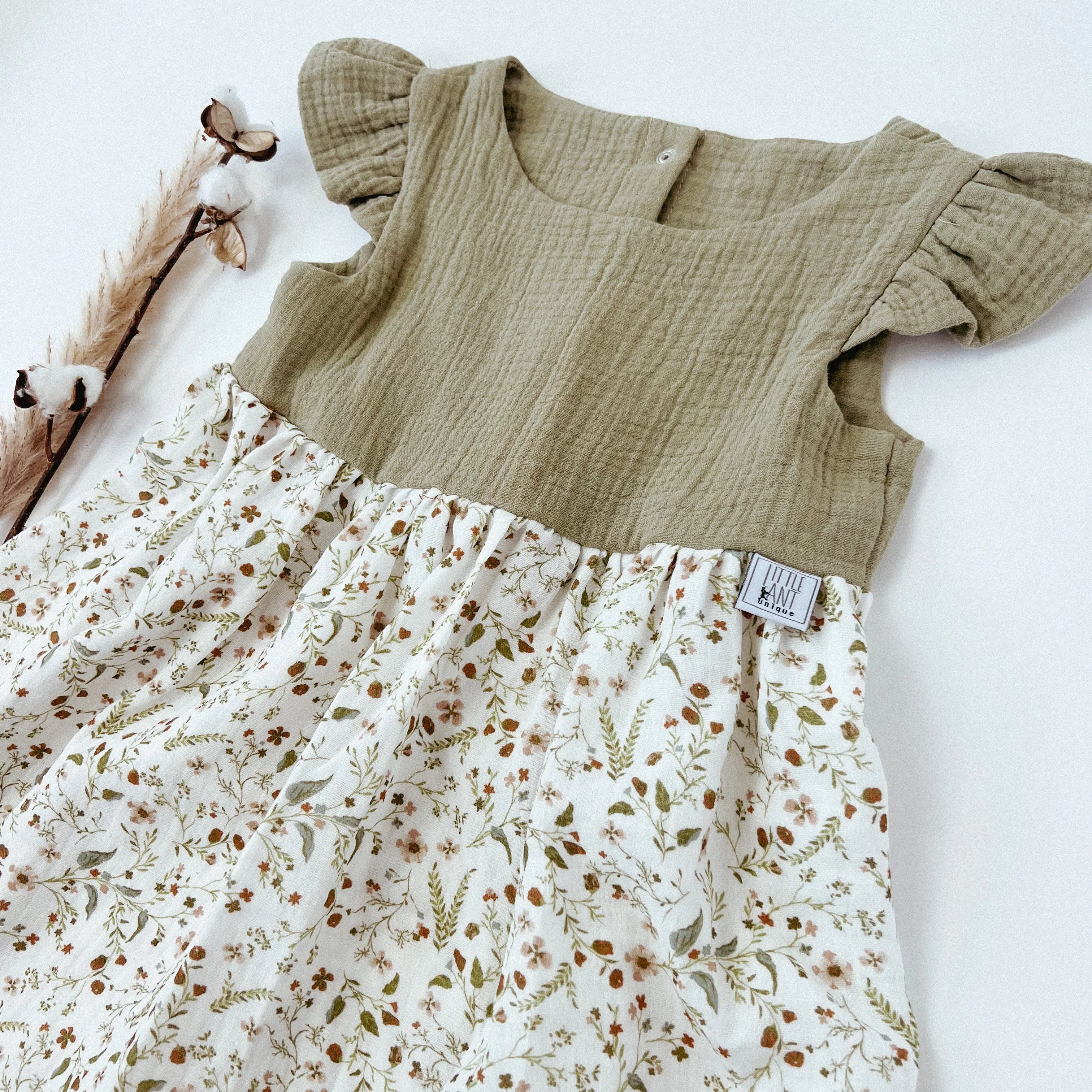 Kleid Baumwoll-Musselin Wildblume