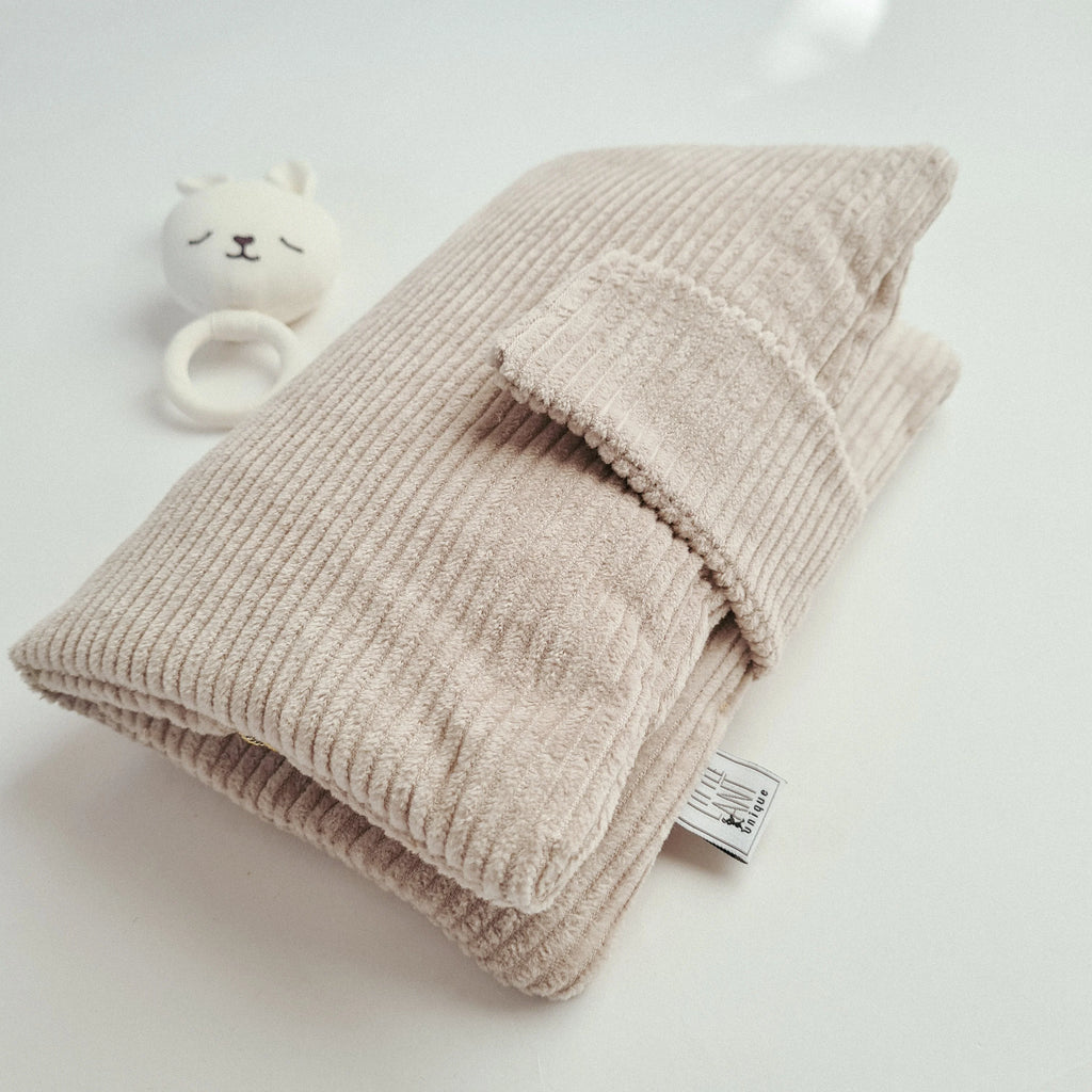 Wickeltasche Windeltasche Cord beige