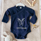 Babybody "Reh Welcome little" aus Biobaumwolle mit Wunschnamen