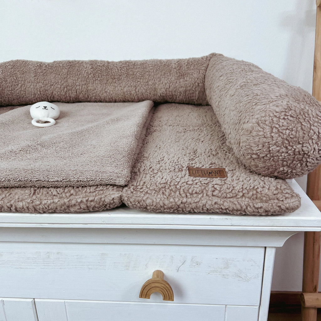 Wickeltischumrandung Teddy beige