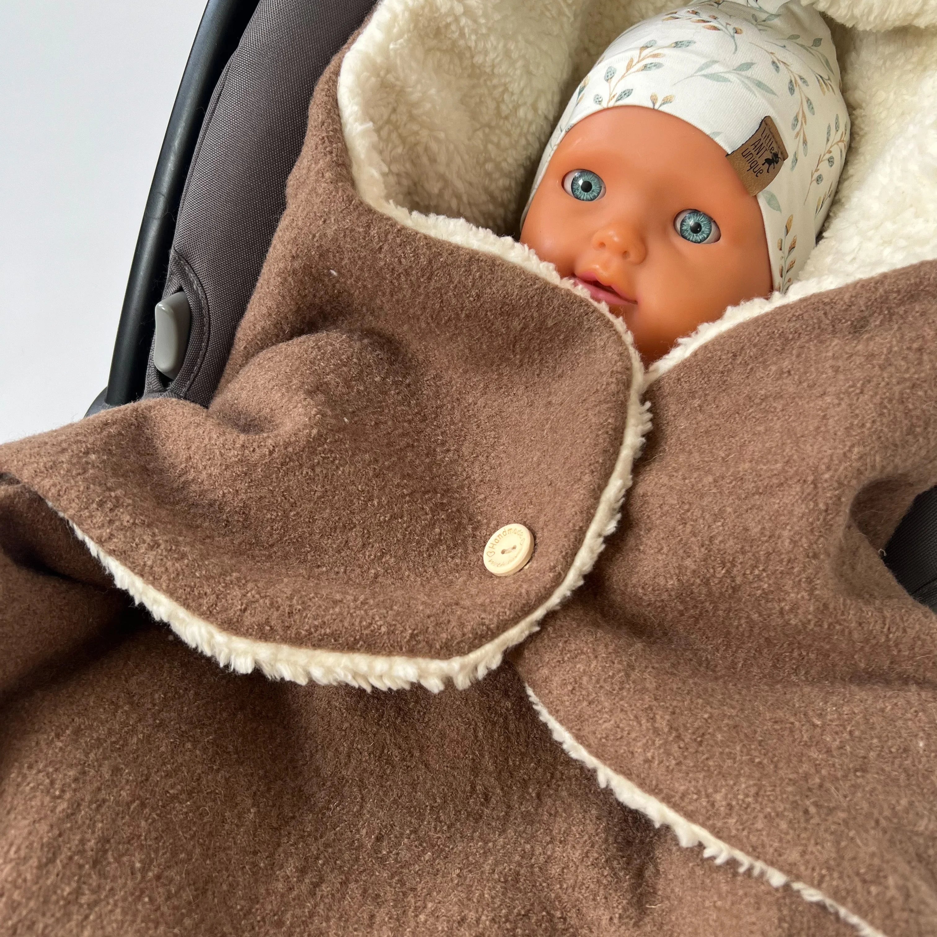 Einschlagdecke Camel Wollwalk/Teddy